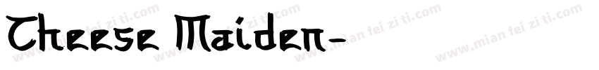 Cheese Maiden字体转换